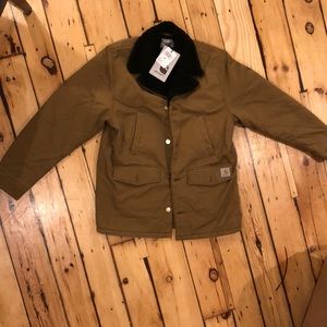 Carhartt Newman Coat in Hamilton Brown. Heavy Stone Wash.